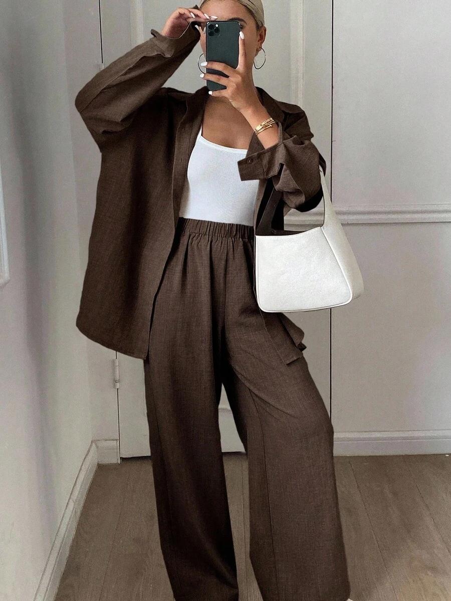 KOSZULA SPODNIE KOMPLET 