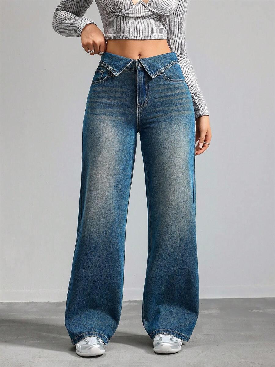 NIEBIESKIE SPODNIE JEANS