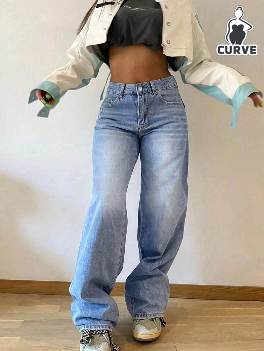 NIEBIESKIE SPODNIE JEANS