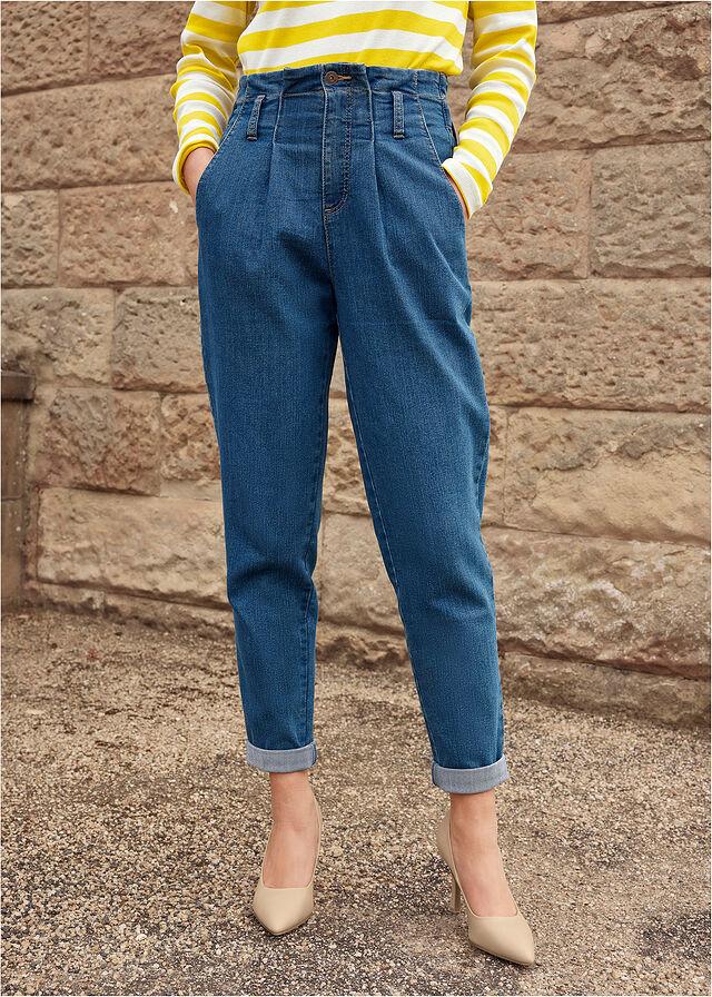 NIEBIESKIE SPODNIE JEANS KIESZENIE