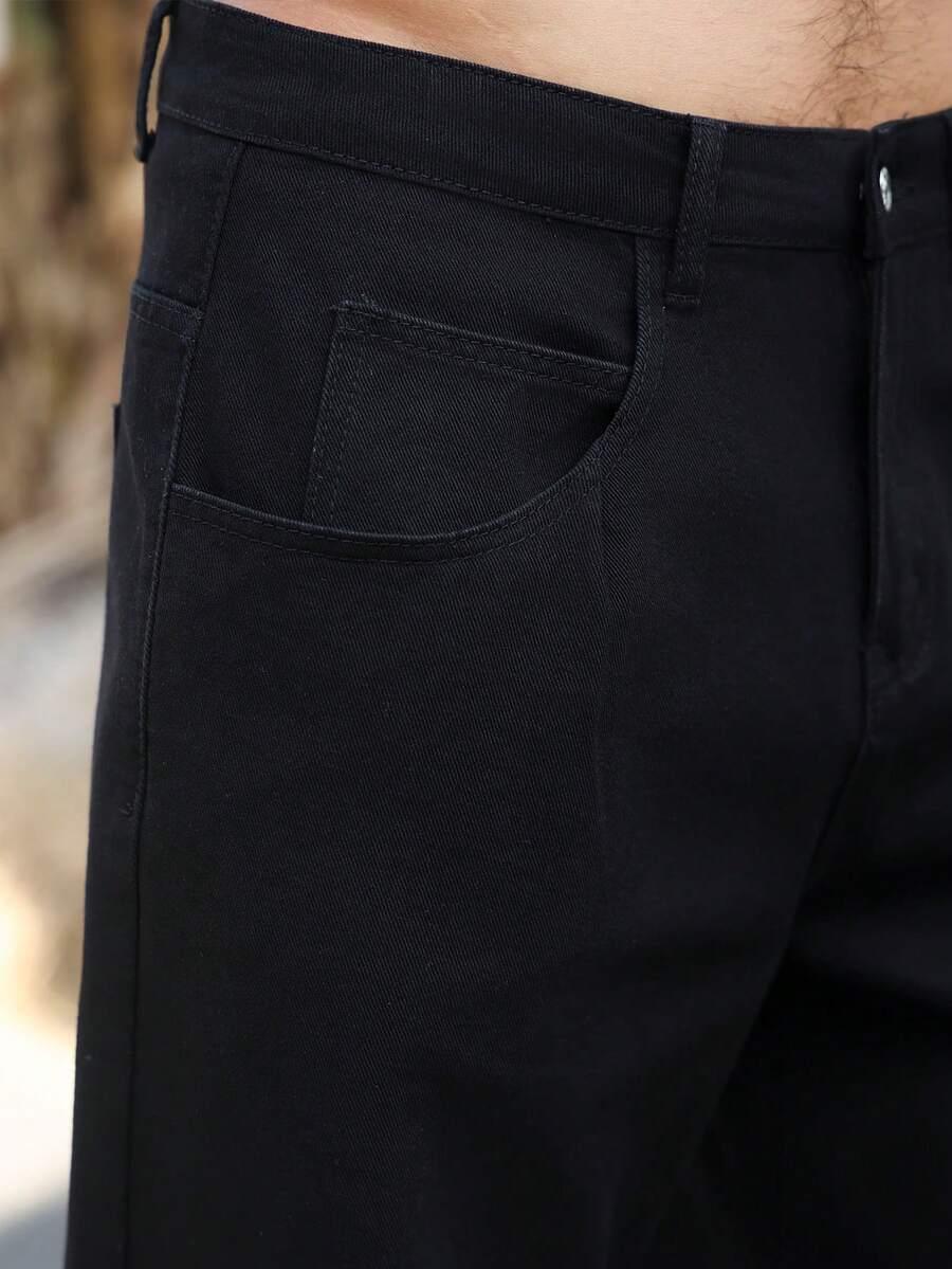 CZARNE SPODNIE JEANS