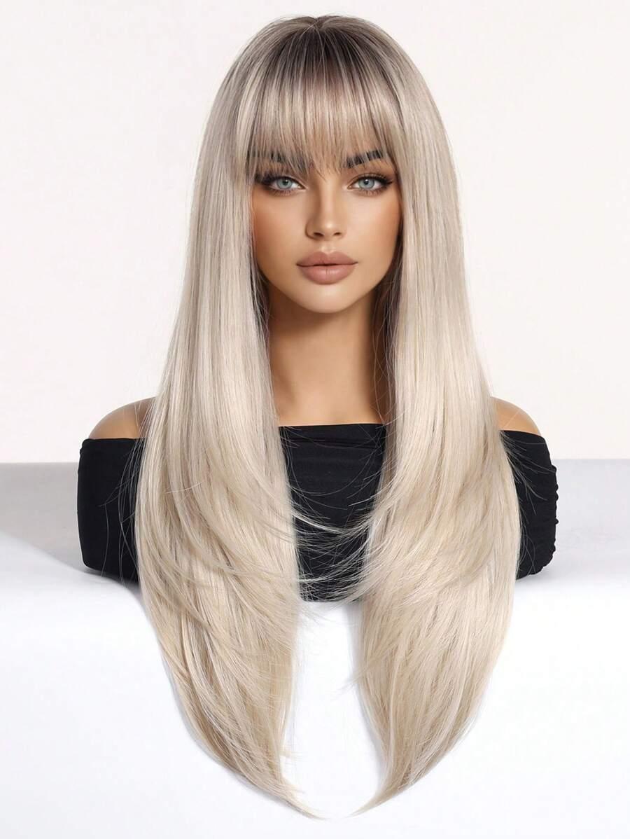 PERUKA WŁOSY SYNTETYCZNE BLOND 
