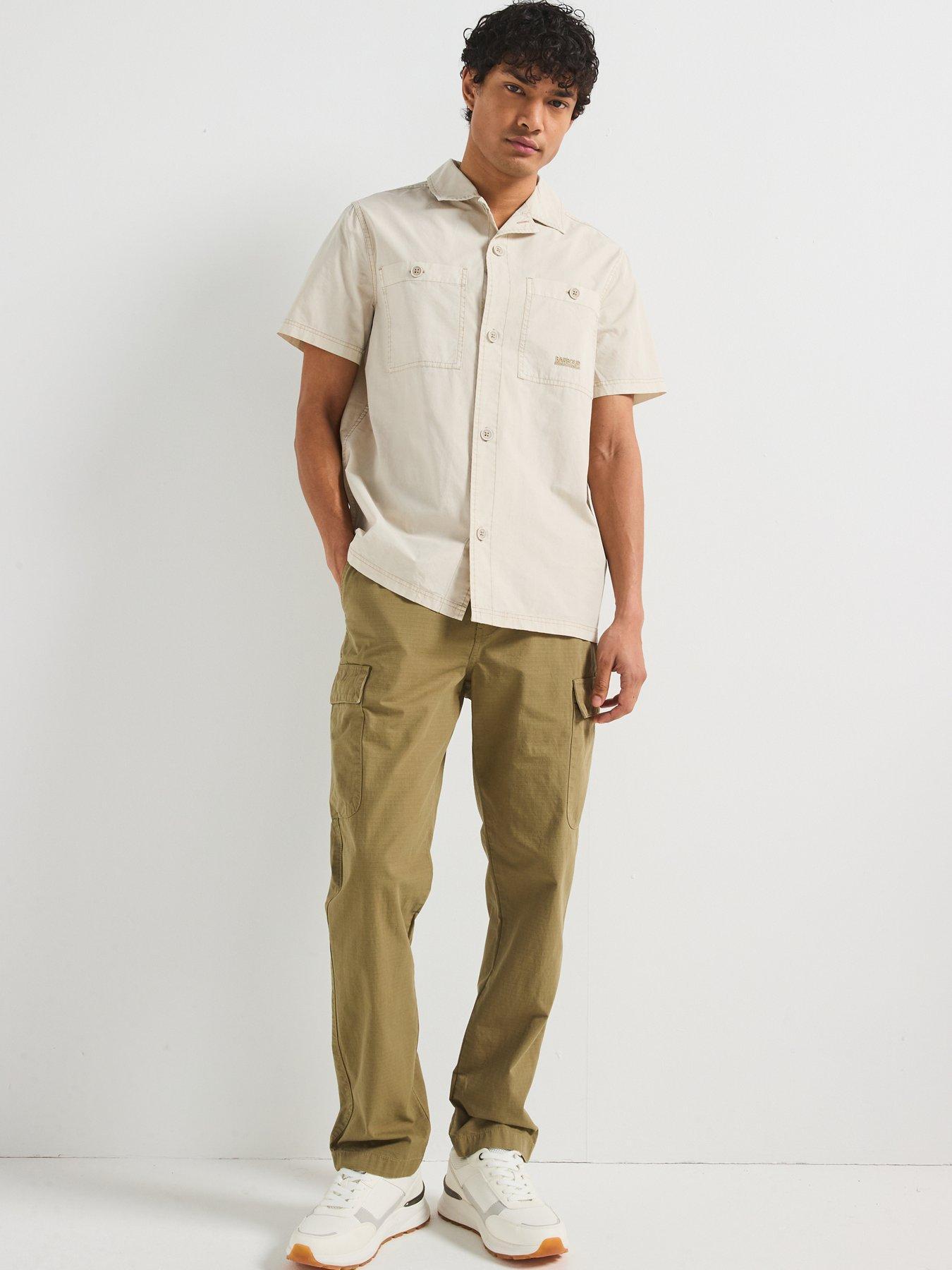 BARBOUR KOSZULA Z KRÓTKIM RĘKAWEM MSH5559GY18