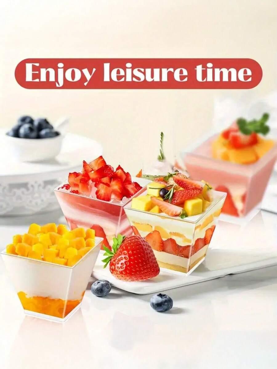 PLASTIKOWE PUCHARKI ŁYŻECZKA 5-PACK