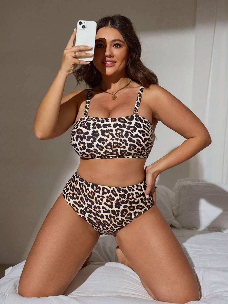 DWUCZĘŚCIOWY STRÓJ KĄPIELOWY ANIMAL PRINT