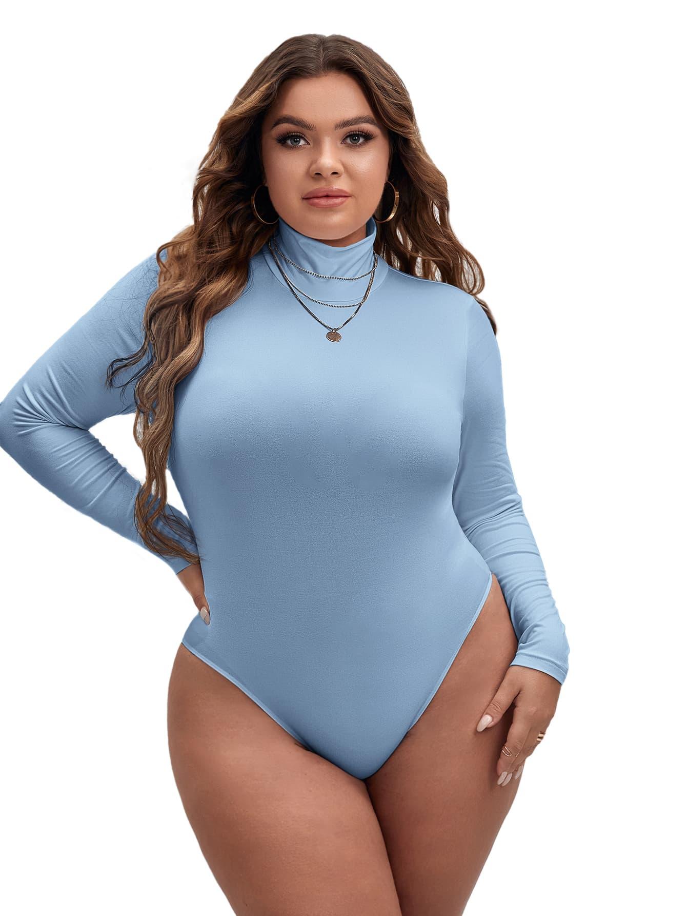 NIEBIESKIE BODY DŁUGI RĘKAW