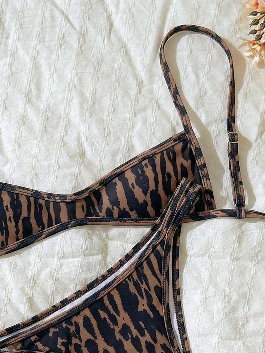 DWUCZĘŚCIOWY STRÓJ KĄPIELOWY ANIMAL PRINT