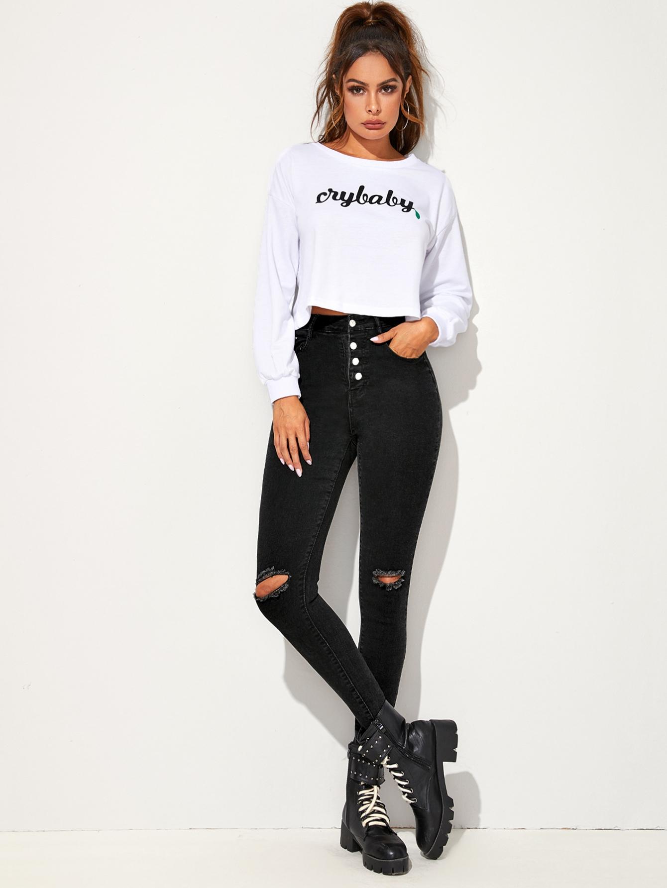 CZARNE SPODNIE JEANS WYSOKI STAN 