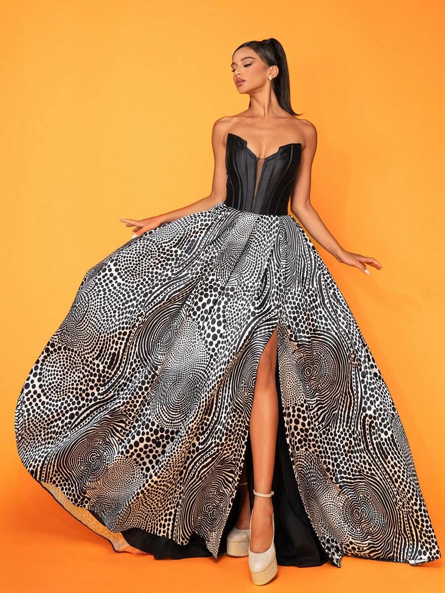 MAXI SUKIENKA PRINT 