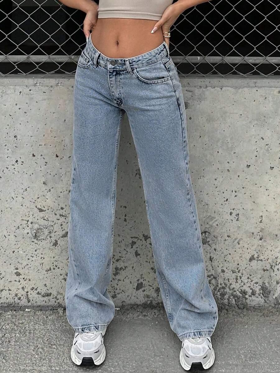 NIEBIESKIE SPODNIE JEANS