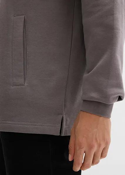 BLUZA MĘSKA PLUS SIZE BAWEŁNIANA BEZ KAPTURA