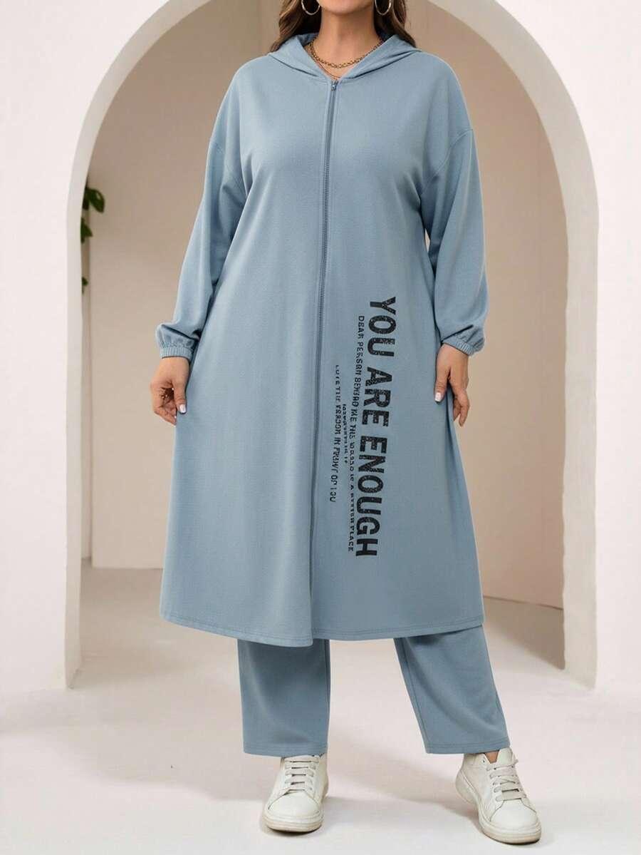 niebieski komplet bluza spodnie