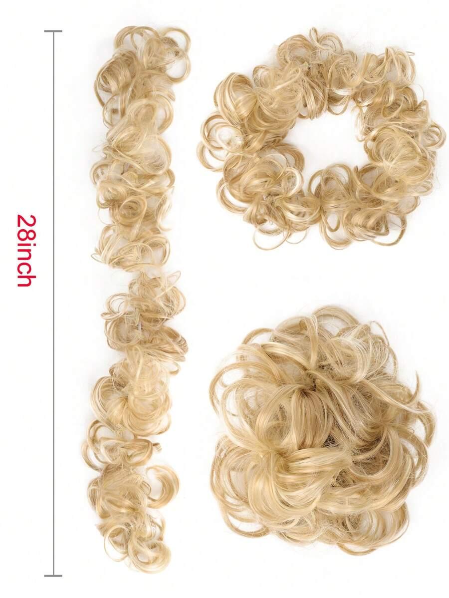 blond syntetyczne włosy