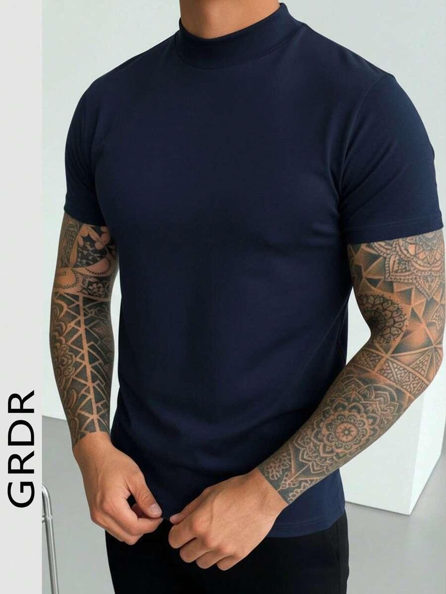 T-SHIRT MĘSKI Z KRÓTKIM RĘKAWEM