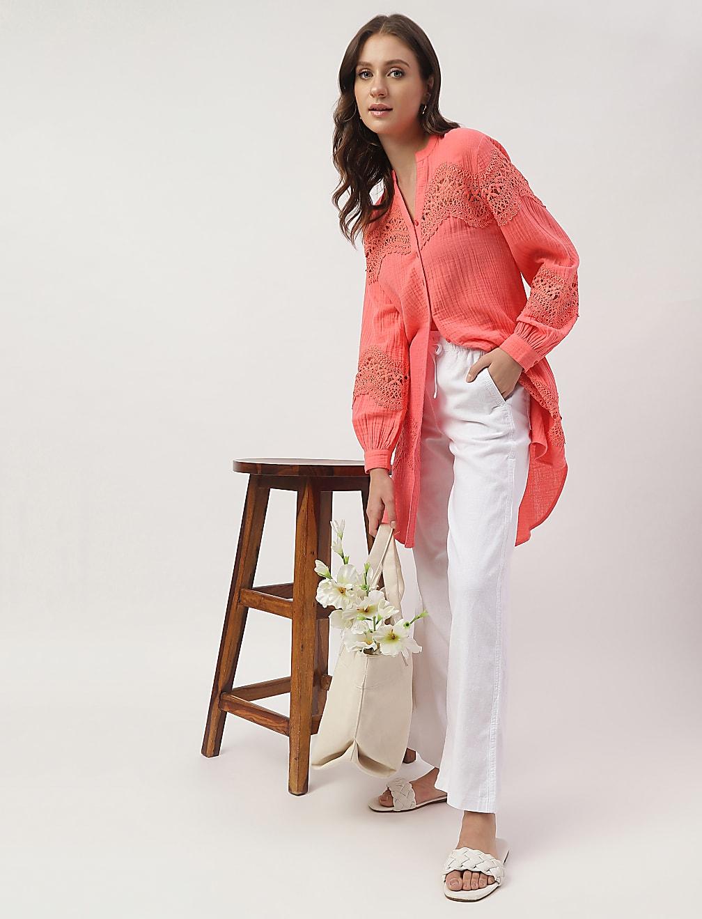 BLUZKA V-NECK GUZIKI TEKSTURA T43-4556K-CJ