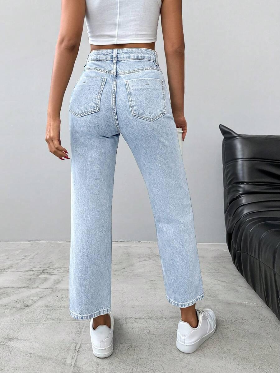 NIEBIESKIE SPODNIE JEANS