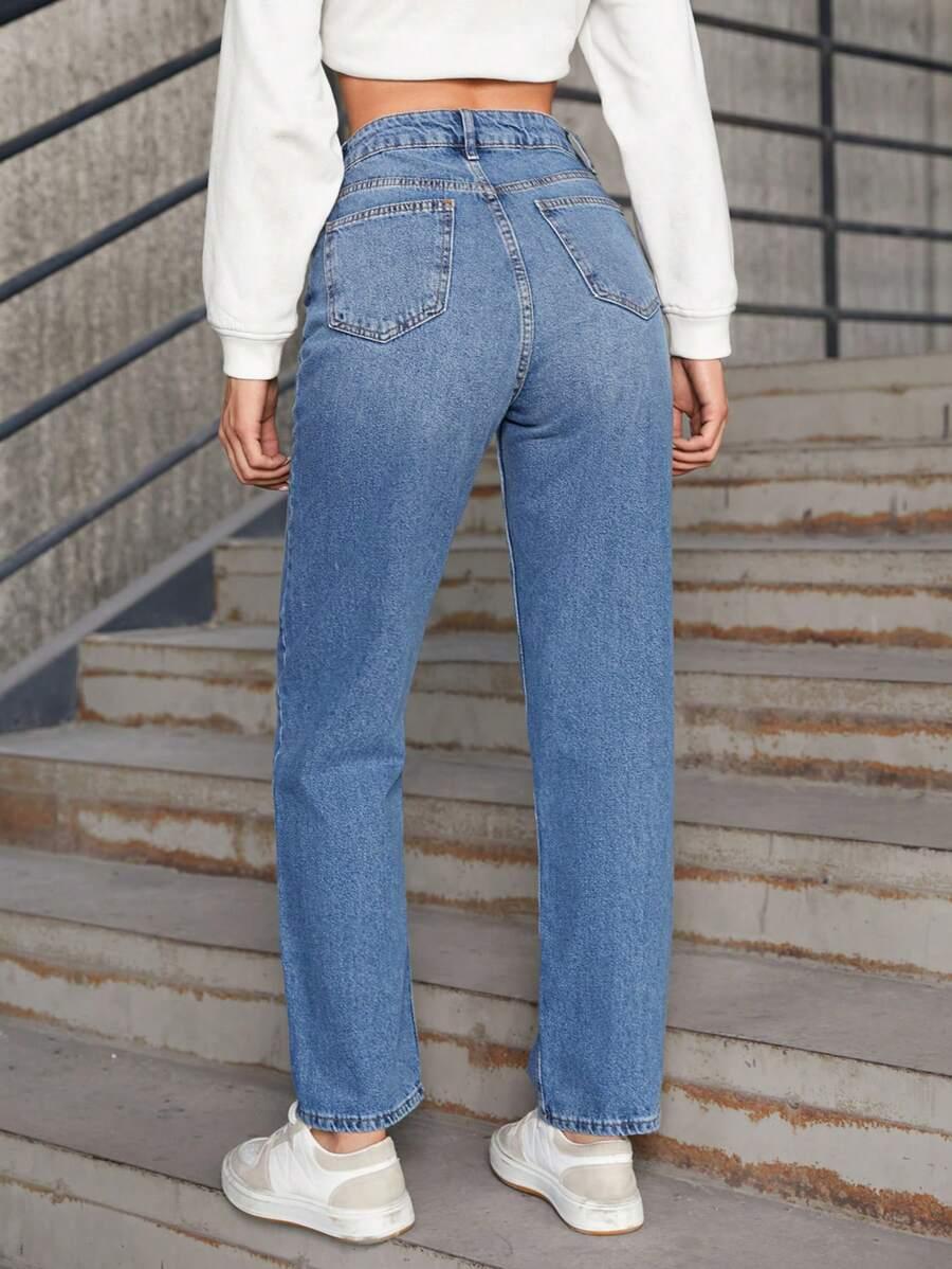 NIEBIESKIE SPODNIE JEANS