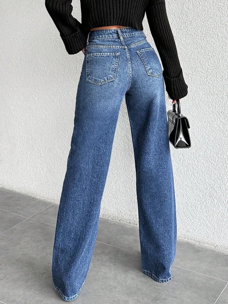 spodnie jeans dzwony