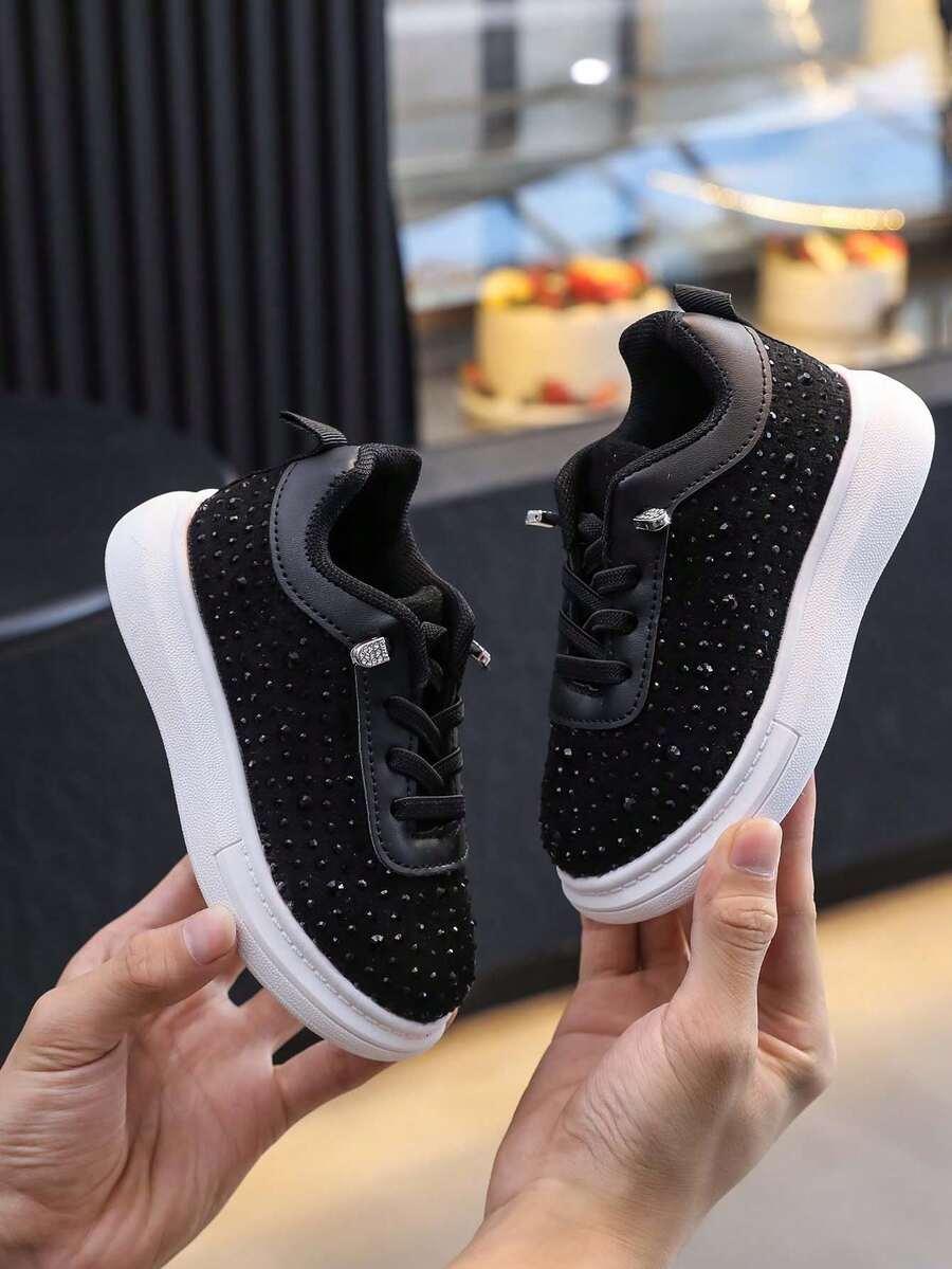 CZARNE BUTY SPORTOWE CEKINY