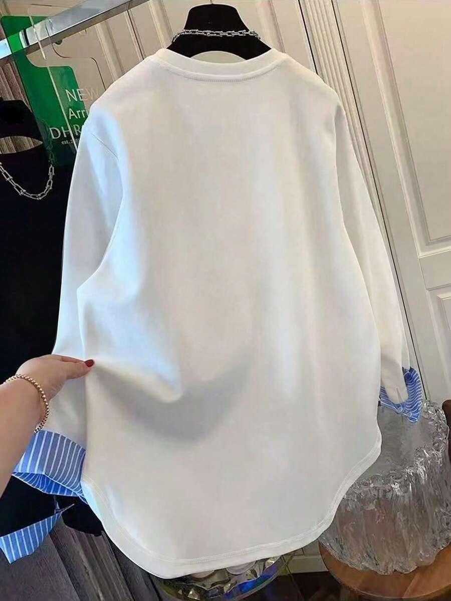 BIAŁA BLUZKA OVERSIZE