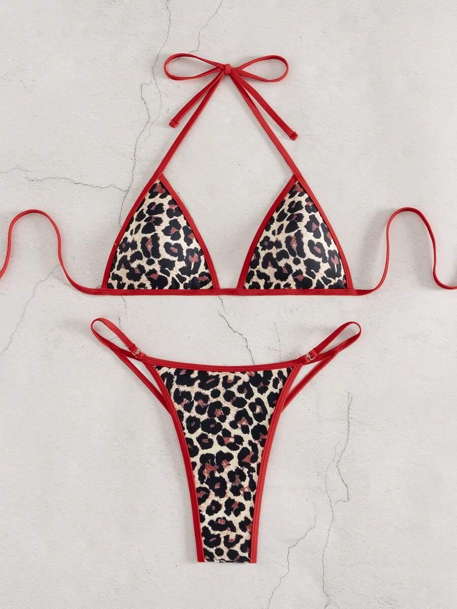 DWUCZĘŚCIOWY STRÓJ KĄPIELOWY ANIMAL PRINT