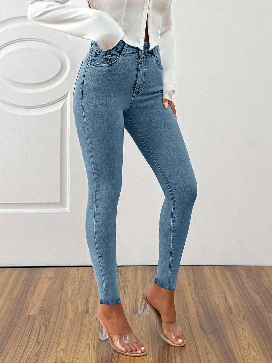 NIEBIESKIE RURKI JEANS 