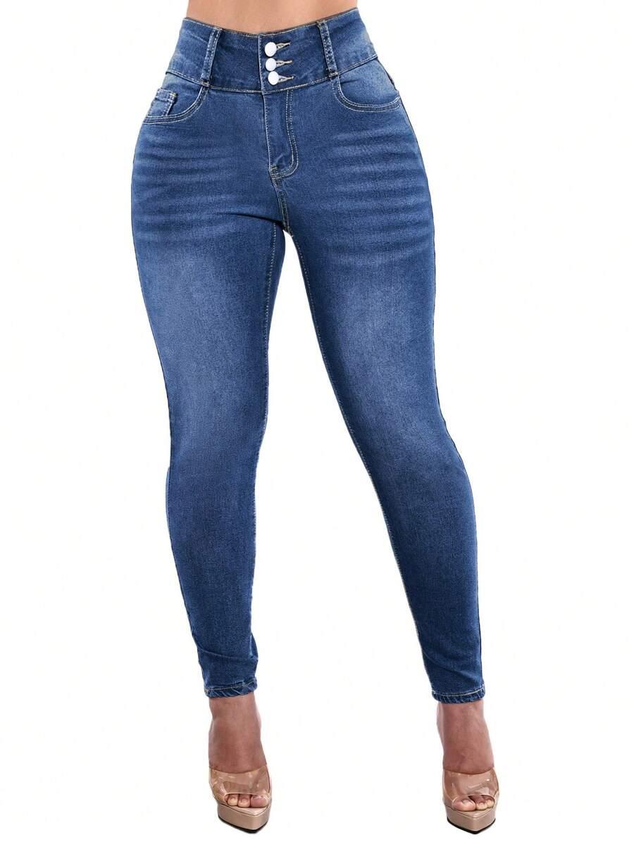 NIEBIESKIE SPODNIE JEANS