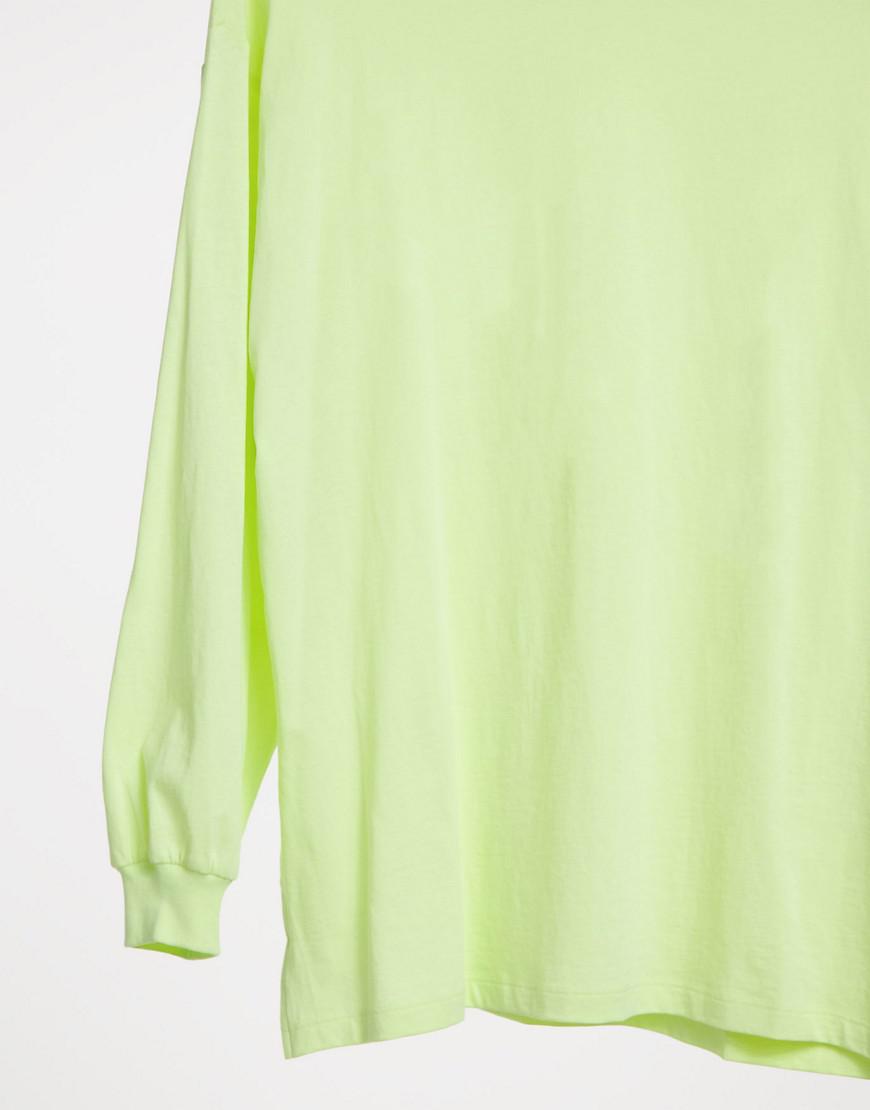 BLUZKA OVERSIZE DŁUGI RĘKAW NEON