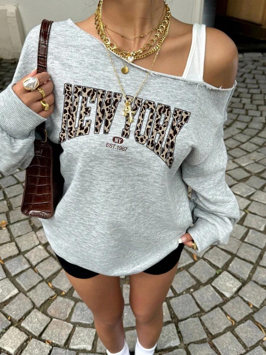 asymetryczna bluza NEW YORK 