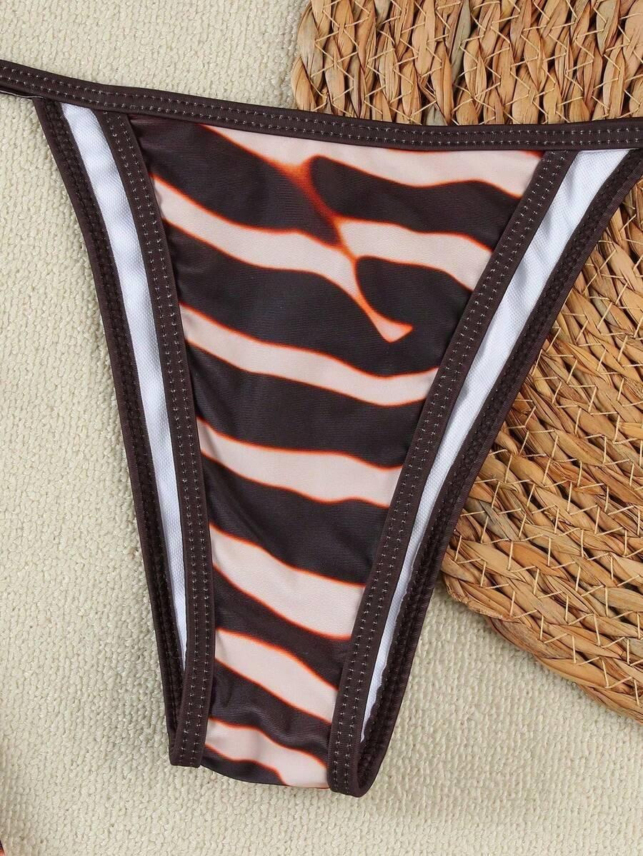 DWUCZĘŚCIOWY STRÓJ KĄPIELOWY ANIMAL PRINT
