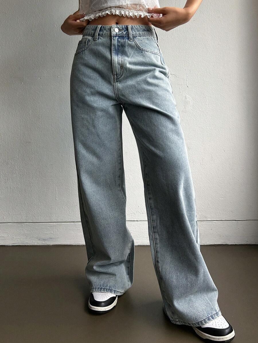 NIEBIESKIE SPODNIE JEANS