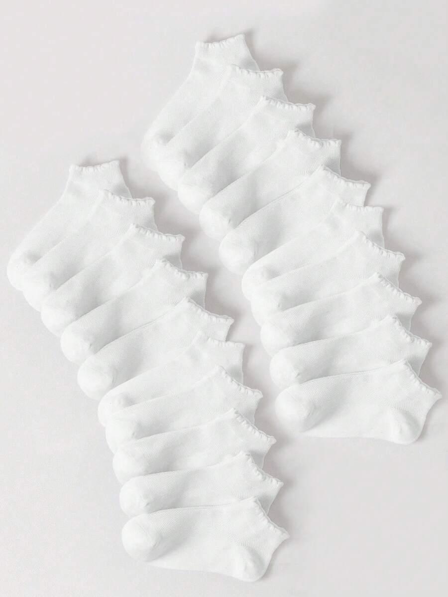 białe skarpetki 10-pack