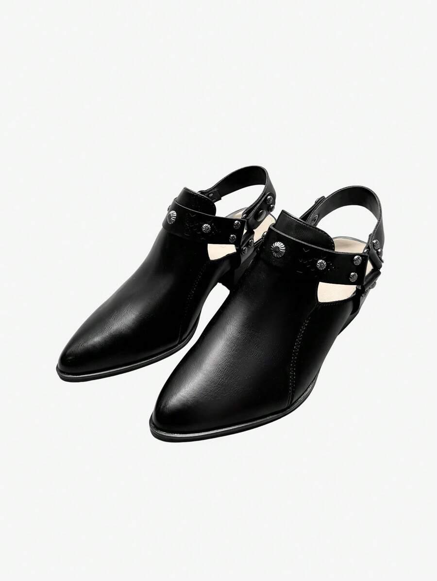 czarne buty obcas