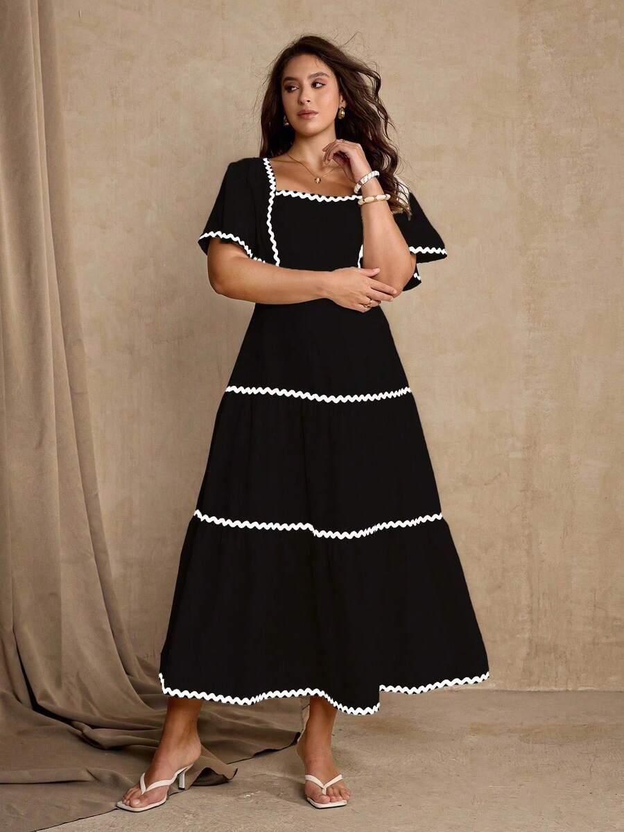 czarna maxi sukienka