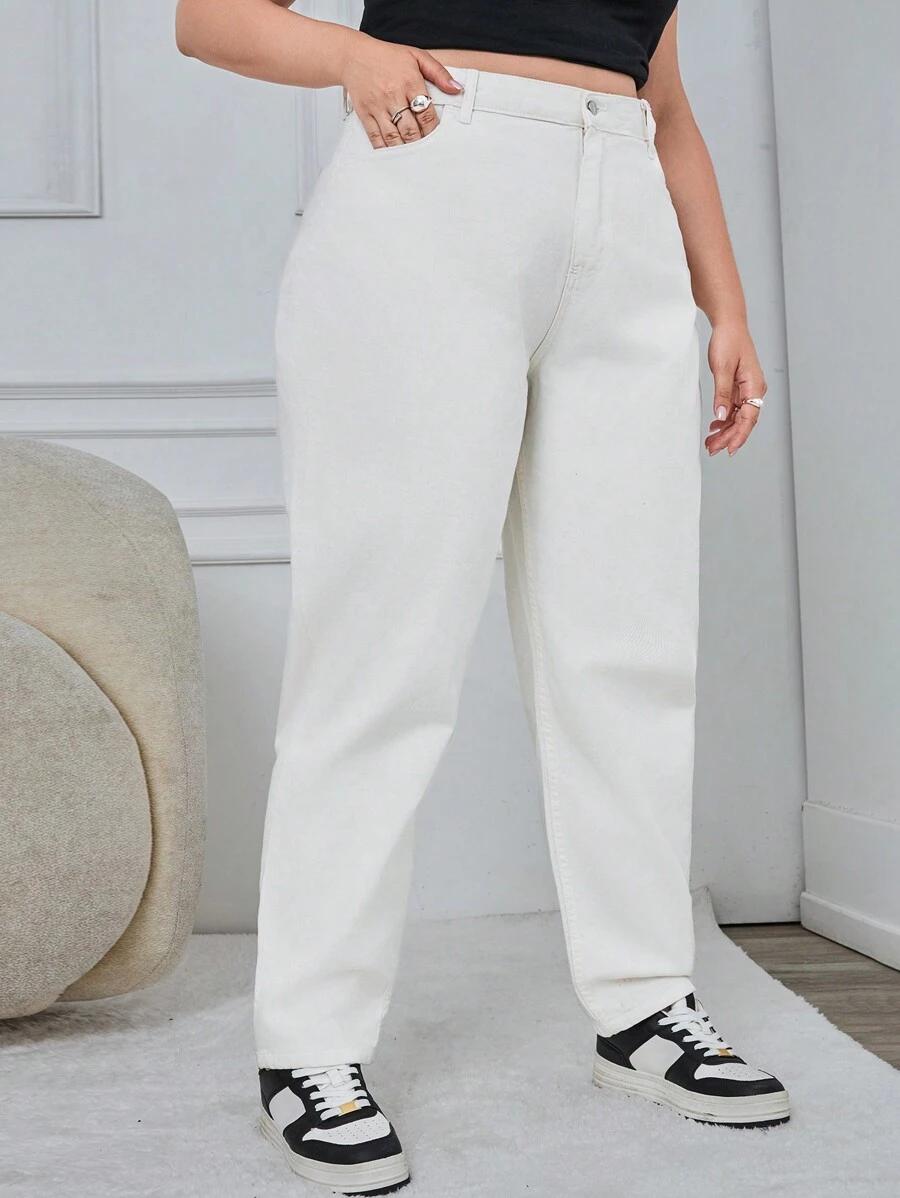 białe spodnie jeans