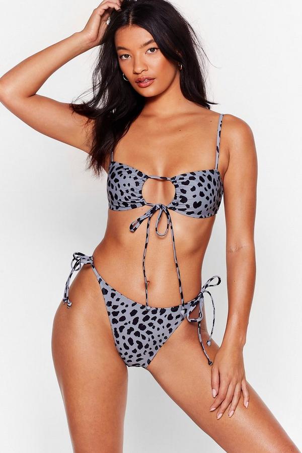 dwuczęściowy strój kąpielowy animal print 