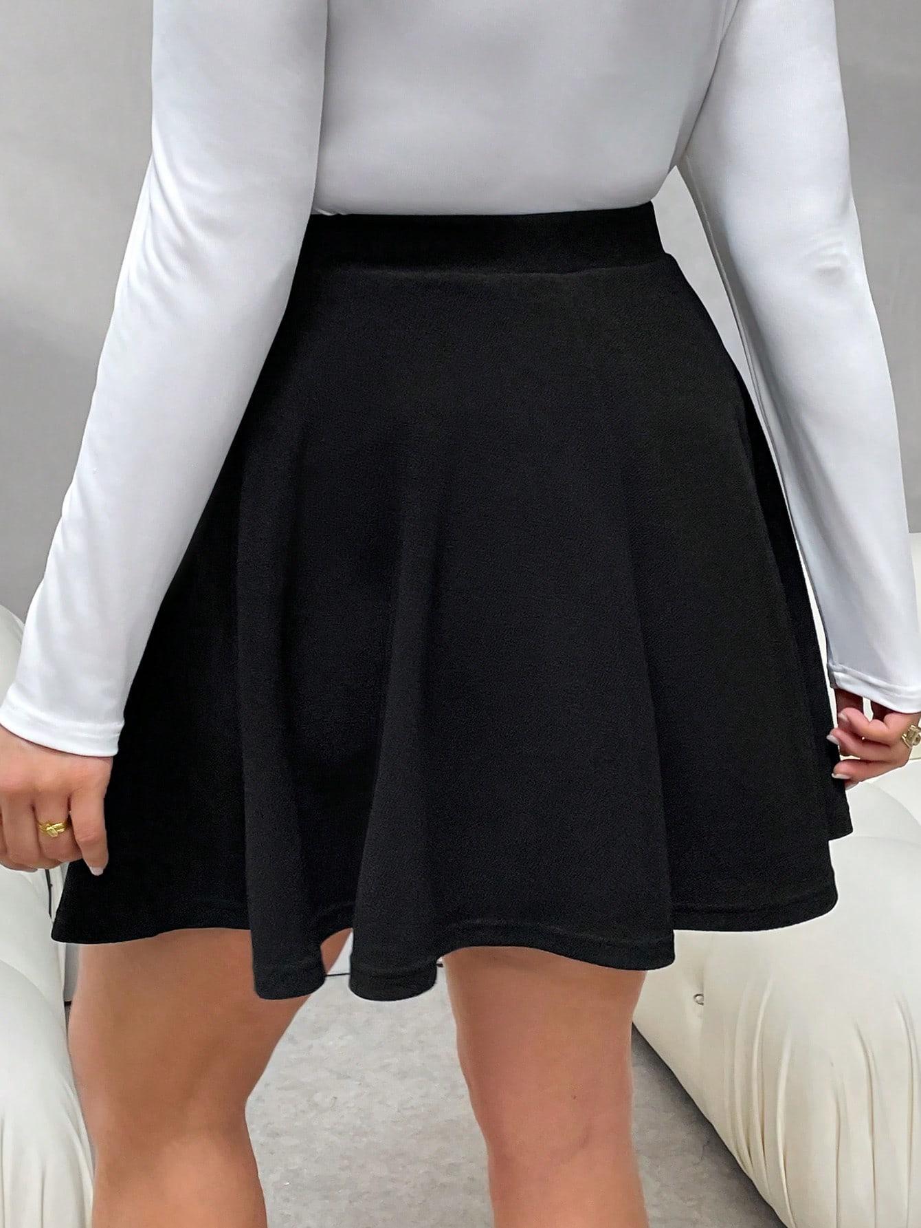czarna mini spódnica
