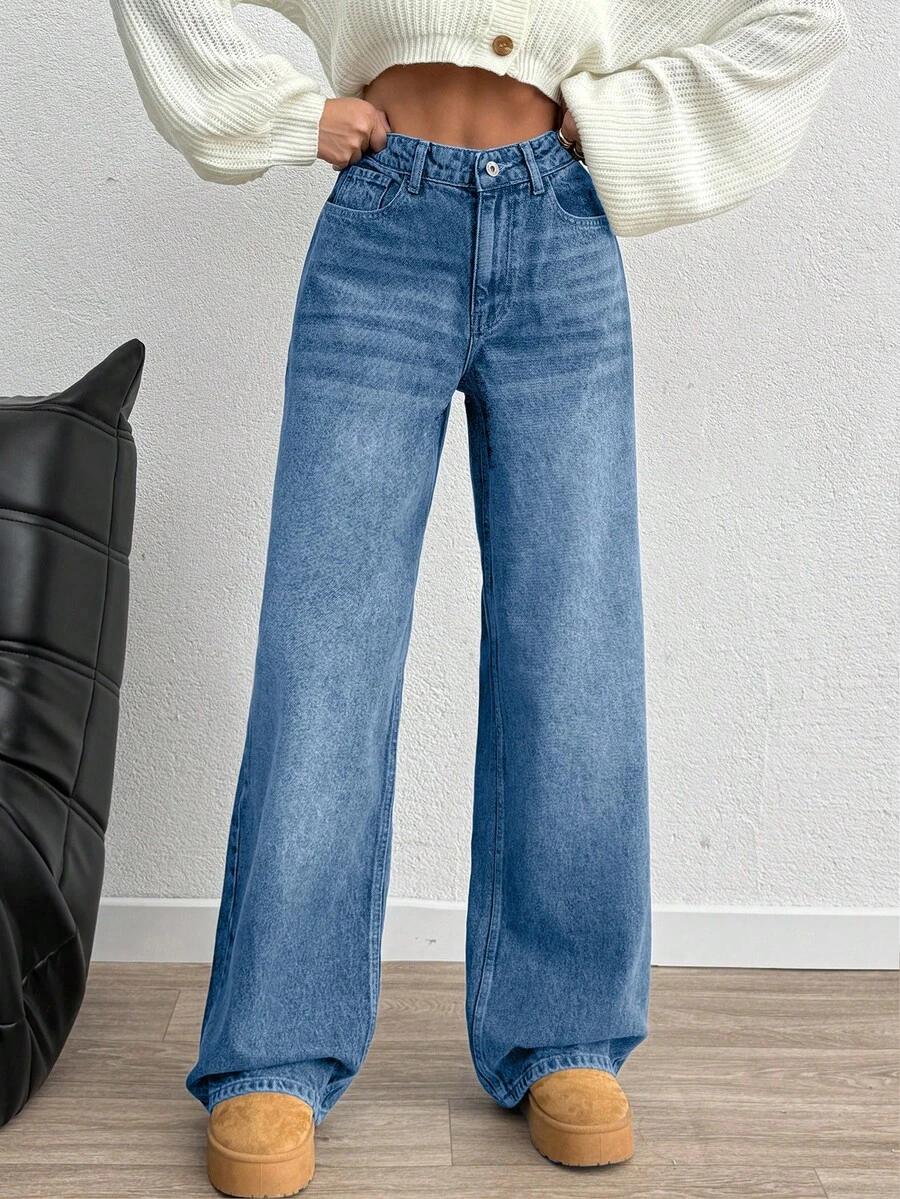 NIEBIESKIE SPODNIE JEANS