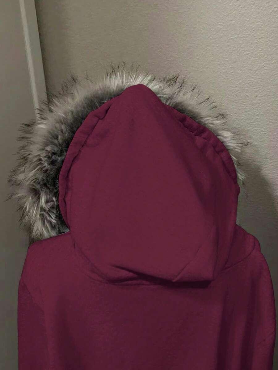 bordowa bluza kaptur
