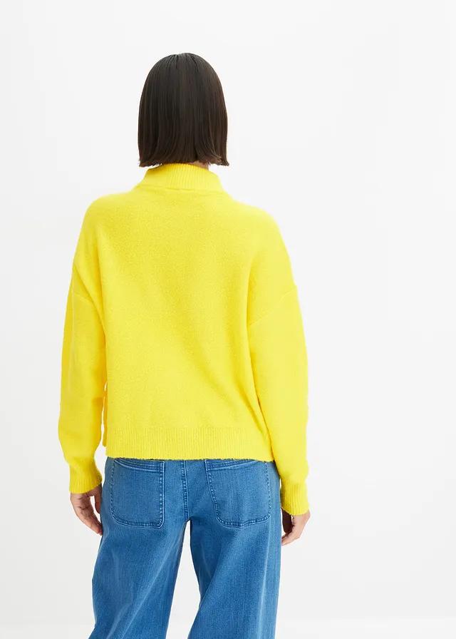 ŻÓŁTY SWETER OVERSIZE