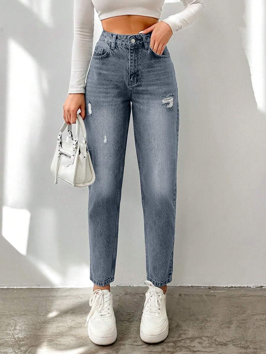 NIEBIESKIE SPODNIE JEANS