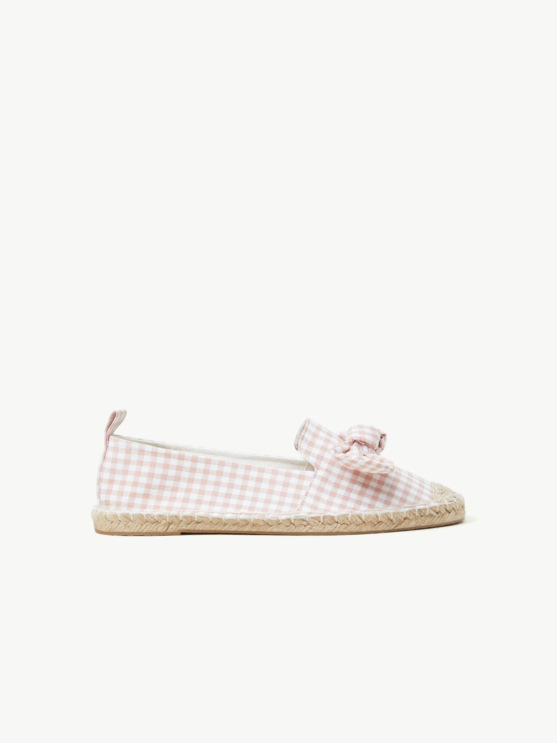  ESPADRYLE WZÓR KRATKA KOKARDA