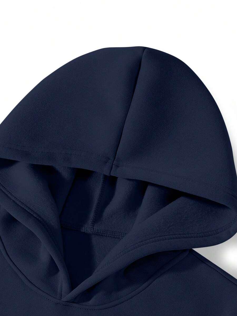 GRANATOWY KOMPLET bluza spodnie dresowe