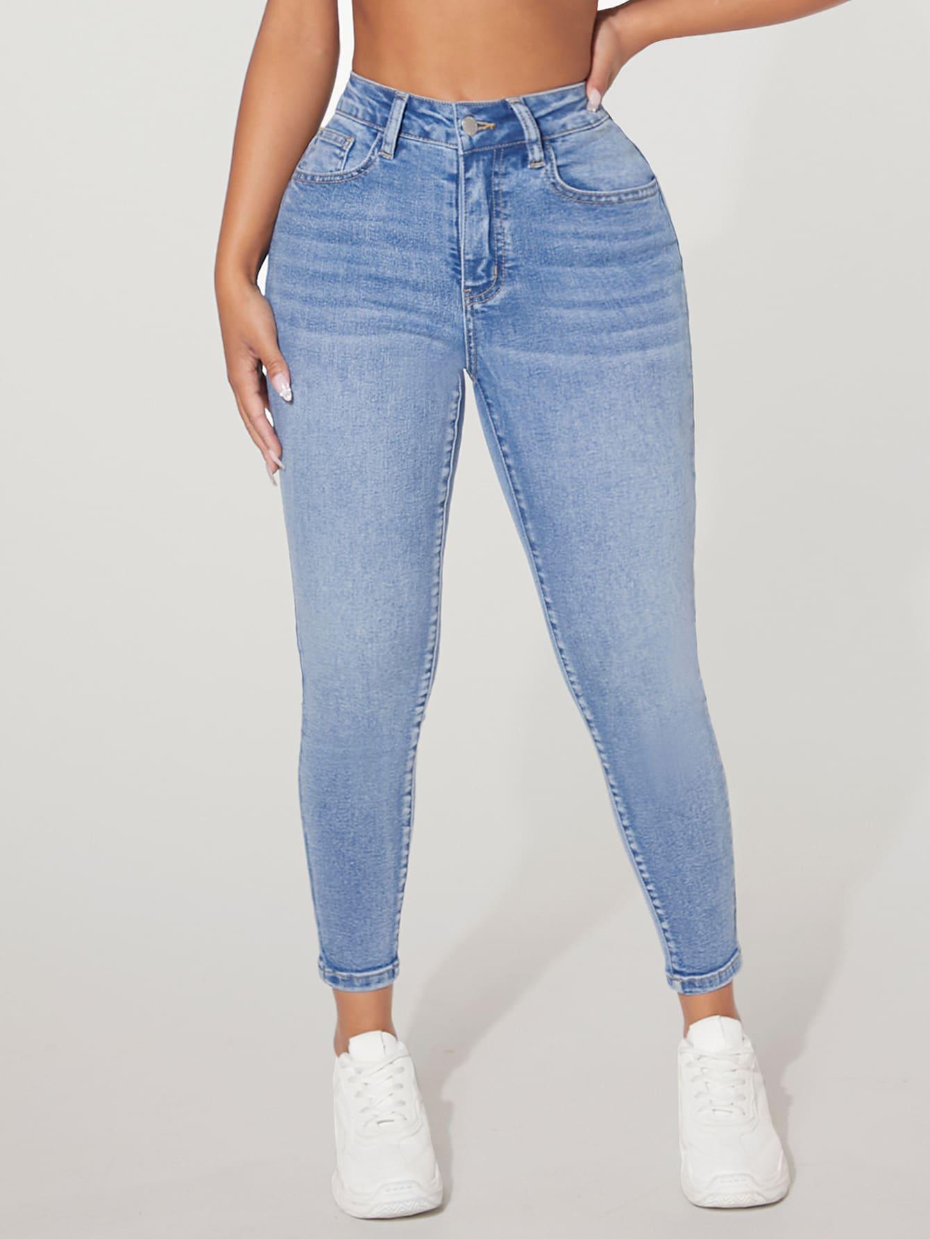 NIEBIESKIE SPODNIE JEANS WYSOKI STAN RURKI