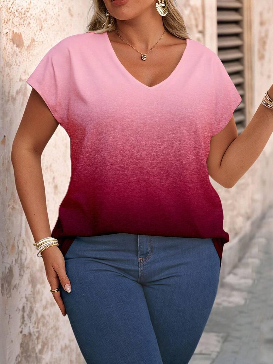 T-SHIRT DAMSKI OMBRE