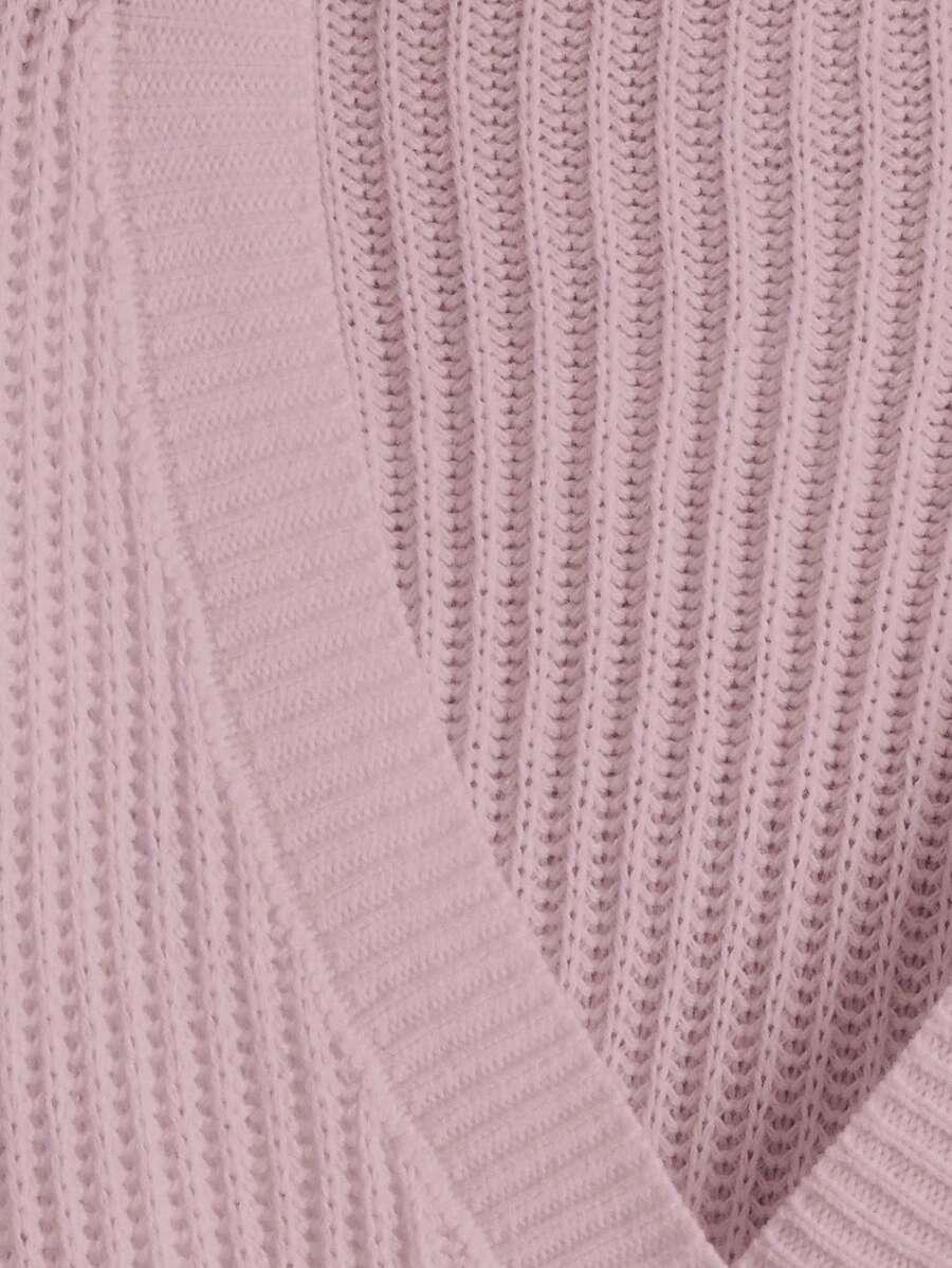 RÓŻOWY SWETER GUZIKI