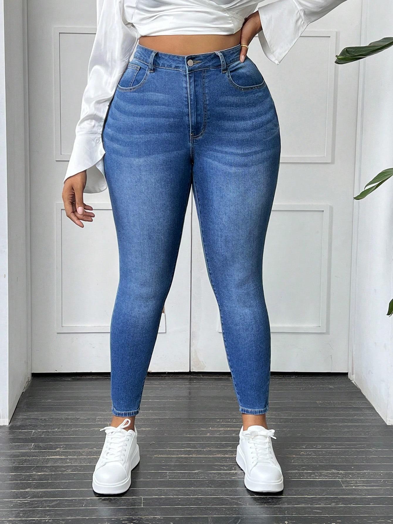 NIEBIESKIE SPODNIE JEANS