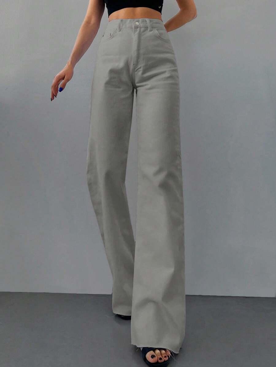 spodnie jeans wysoki stan