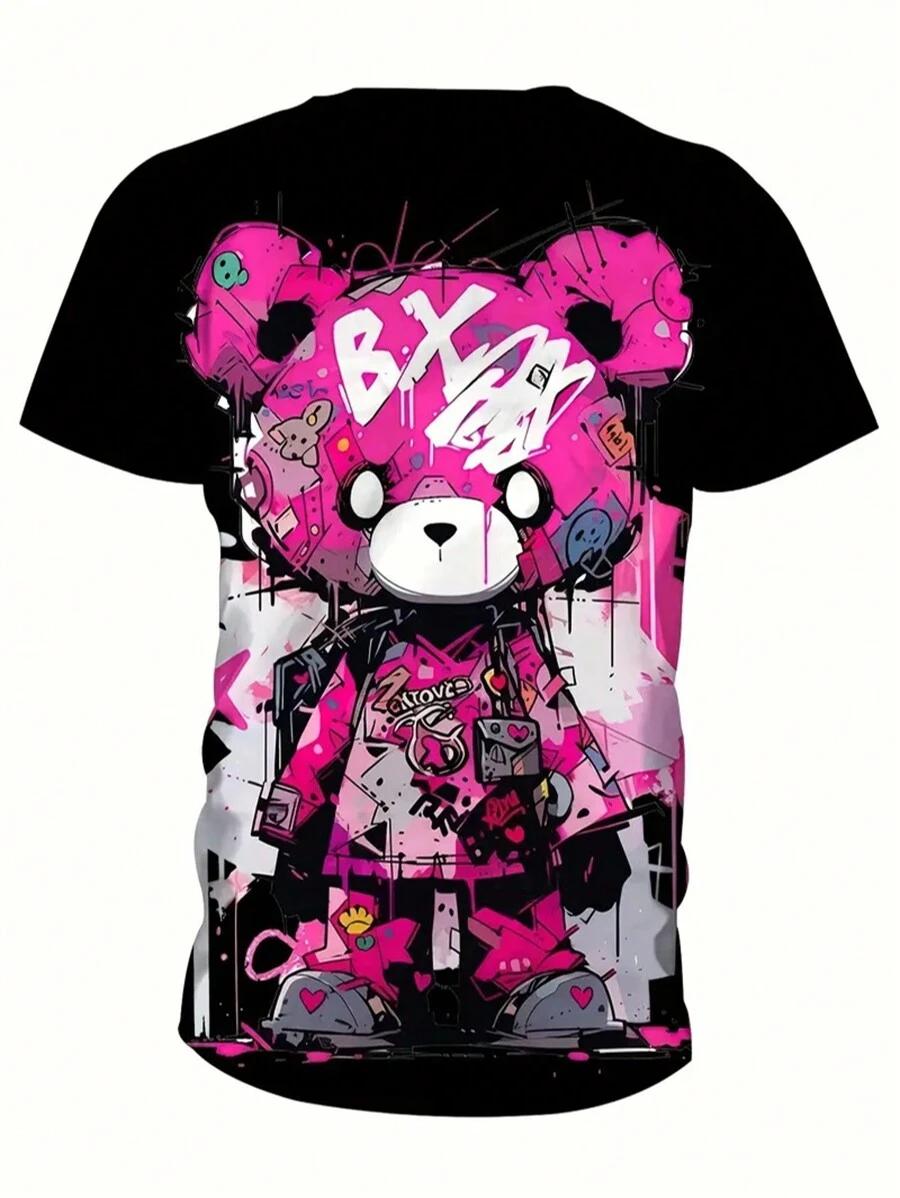 t-shirt oversize nadruk
