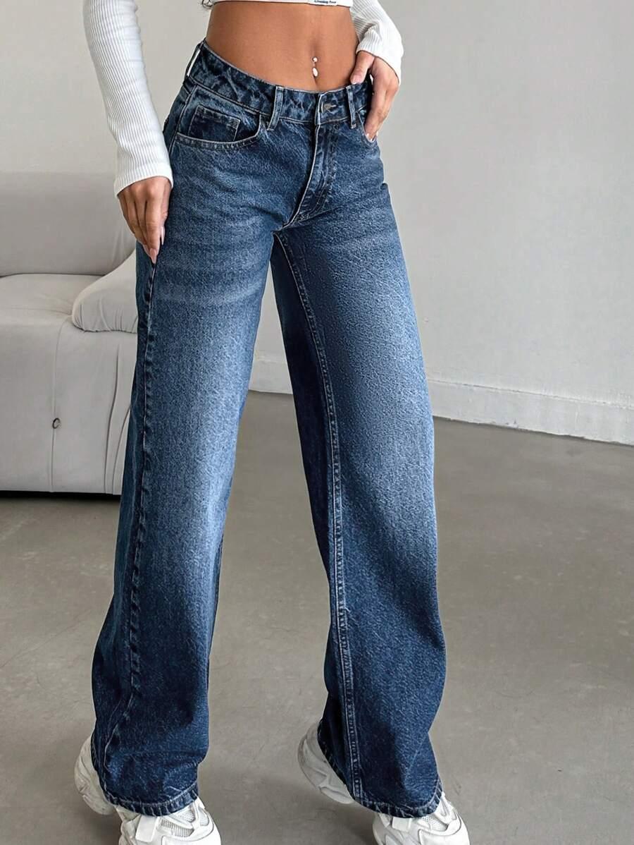 NIEBIESKIE SPODNIE JEANS